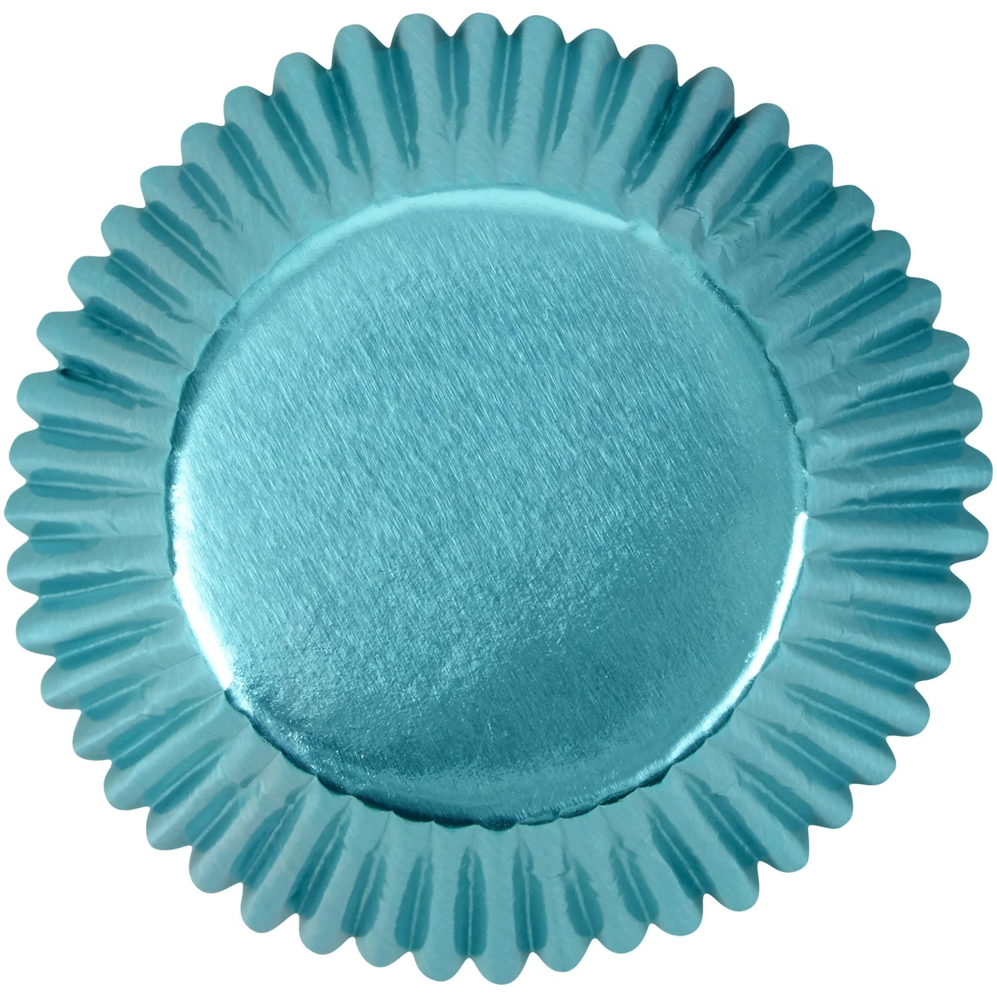 Cupcake Liners Standard Teal Foil 24-Count