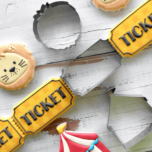 Ticket Cookie Cutter 3.75in
