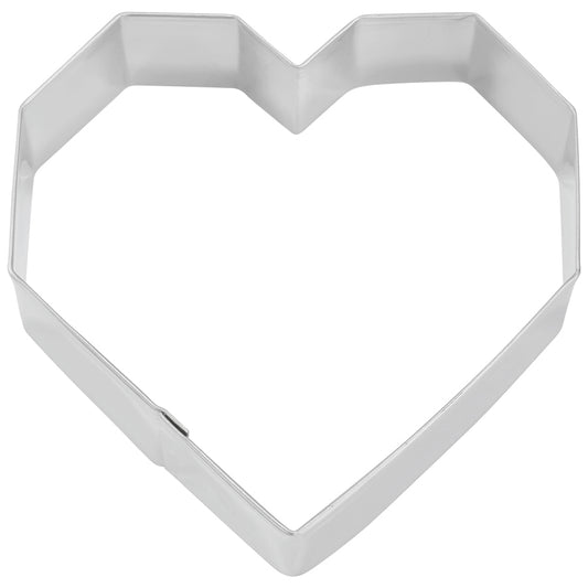 Geo Heart Cookie Cutter 3.5in