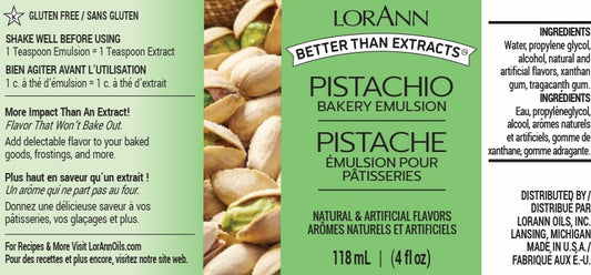 LorAnn Bakery Emulsion Pistachio 4 oz