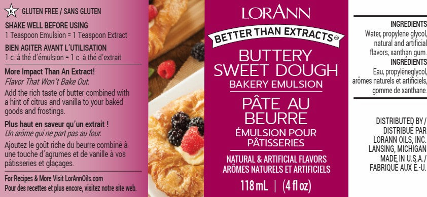 LorAnn Bakery Emulsion Buttery Sweet Dough 4 oz