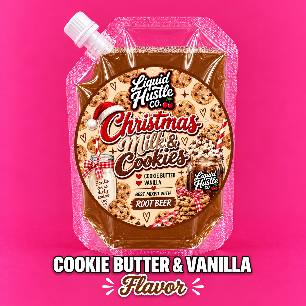Christmas Milk & Cookies Dirty Soda Packet— 2oz