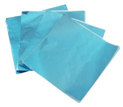 Foils 3x3 Light Blue 125 Count