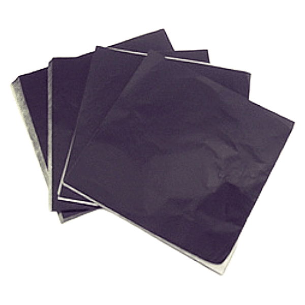 Foils 4in x 4in Black 125pk