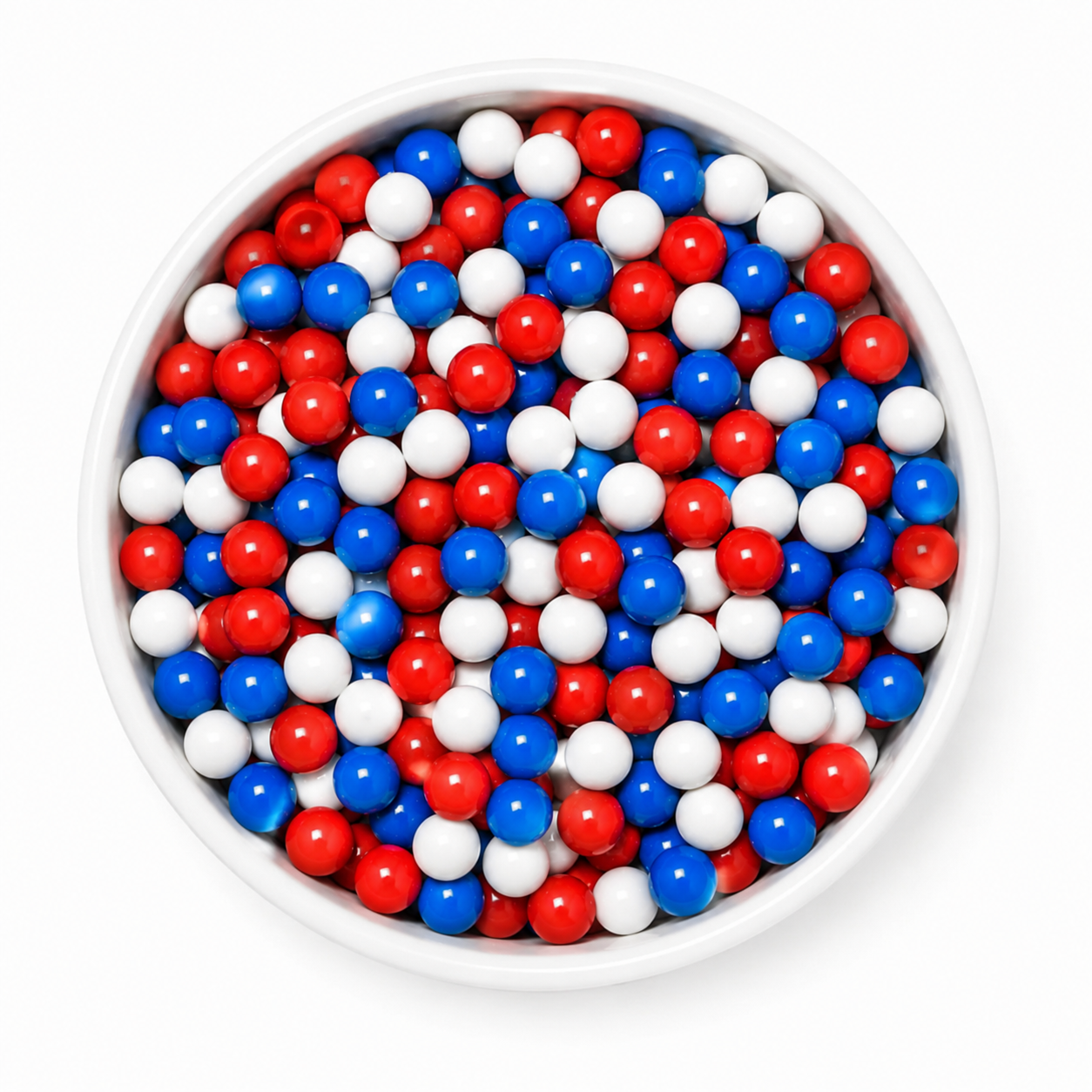 Patriotic Crispy Chocolate Candy Pearls – Cake & Cupcake Topping