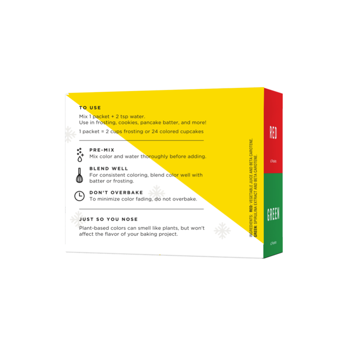 Supernatural Plant-Based Food Colors - Christmas Colors