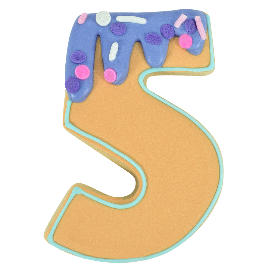 Number 5 Cookie Cutter
