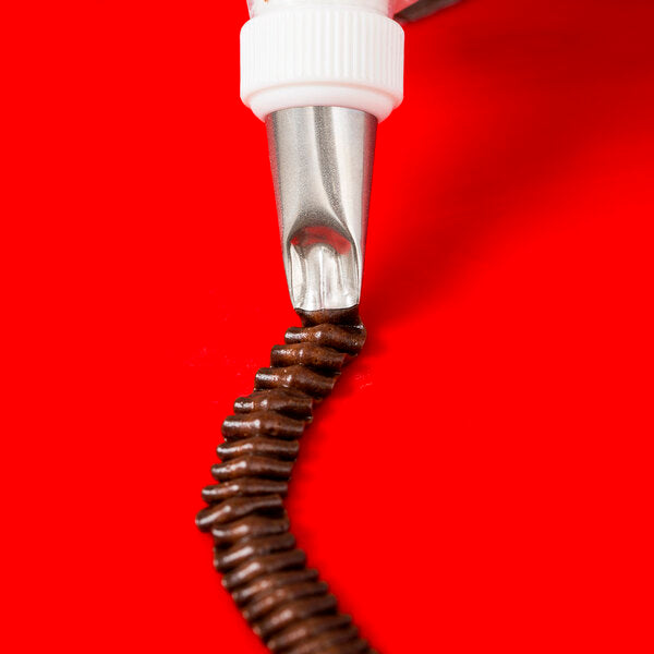 Ruffles, Frills & Textured Borders Piping Tip #99 - Bakery Crafts Stainless Steel Notched Ruffle Decorating Tube