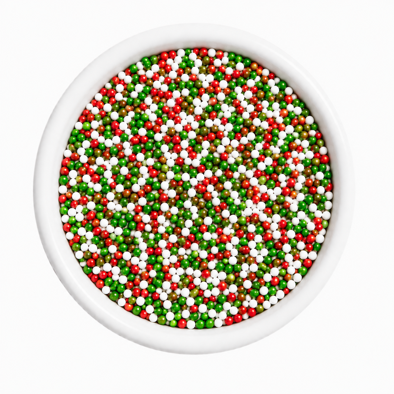 Green Red White Nonpareils Dot Cake Sprinkles