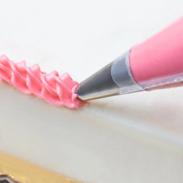 Ateco #77 Cross-Top Piping Tip – Specialty Decorating Tip for 4-Point Stars, Borders & Cross Stitching - Stainless Steel Cake D