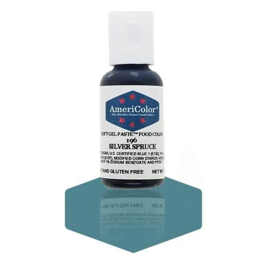 Americolor Soft Gel Paste Food Coloring .75 Silver Spruce