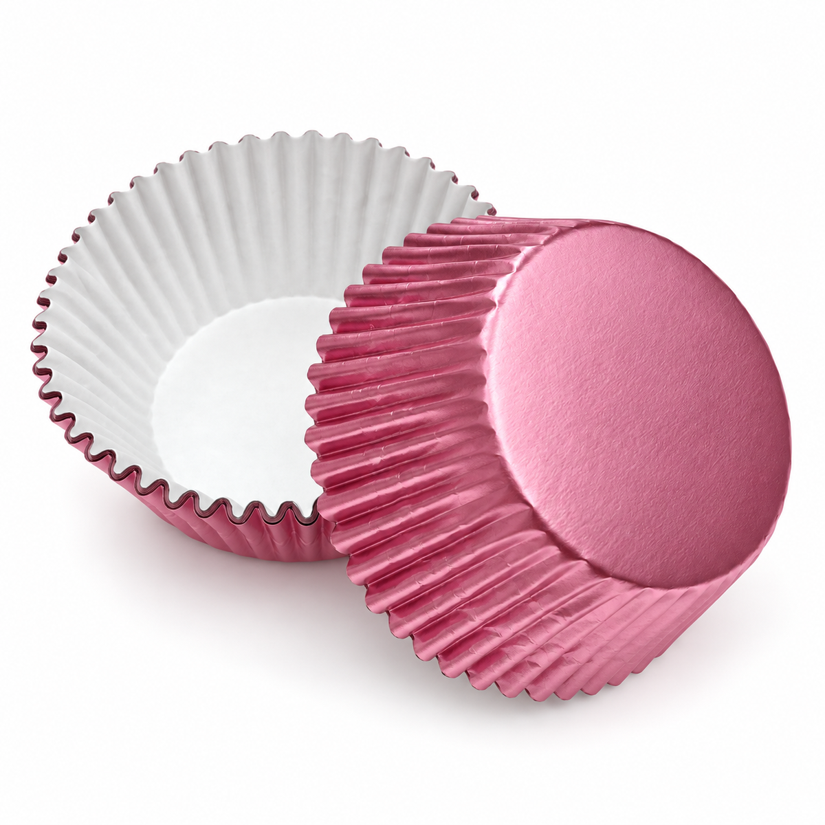 Light Pink Foil Cupcake Wrappers 100 Count