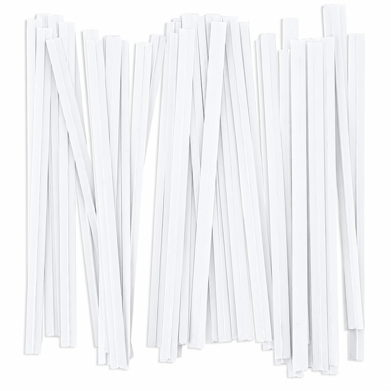 White Twist Ties 100 count