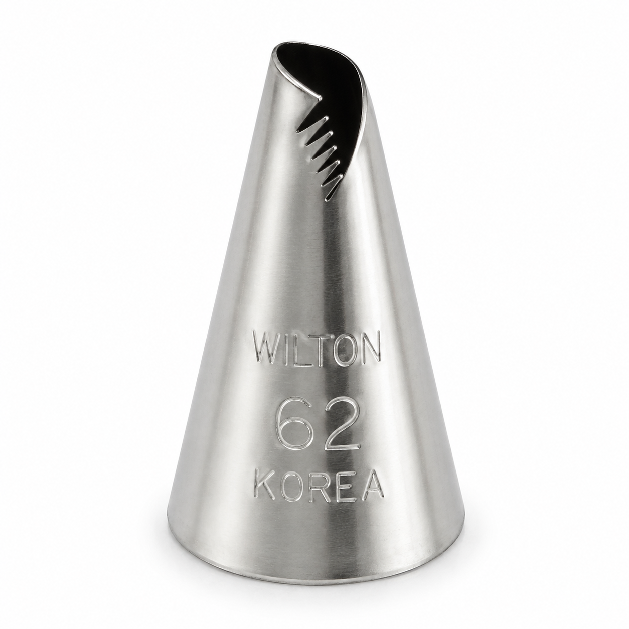 Wilton #62 Leaf Piping Tip – Leaf Decorating Tip for Leaves, Ruffles & Borders – Stainless Steel Cake Decorating Tip