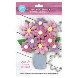 Floral Centerpiece Cookie Cutter Set 4pc