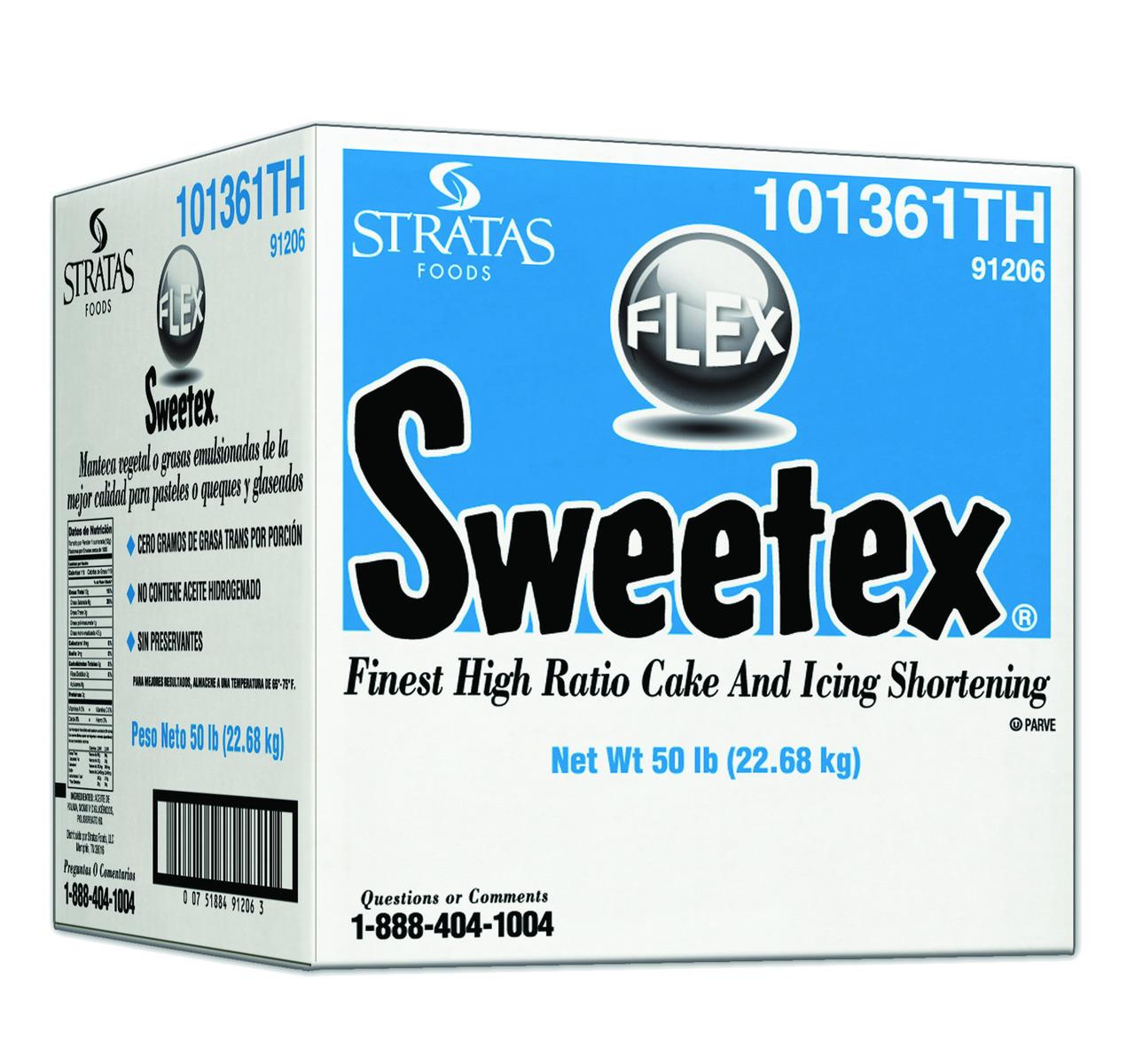 Sweetex Finest High Ratio Flex Cake & Icing Shortening 1 LB.