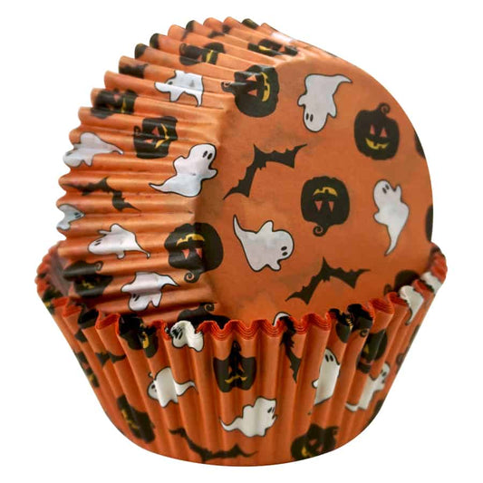 Cupcake Liners Standard Halloween Pumpkin/Ghost/Bat 50-Count