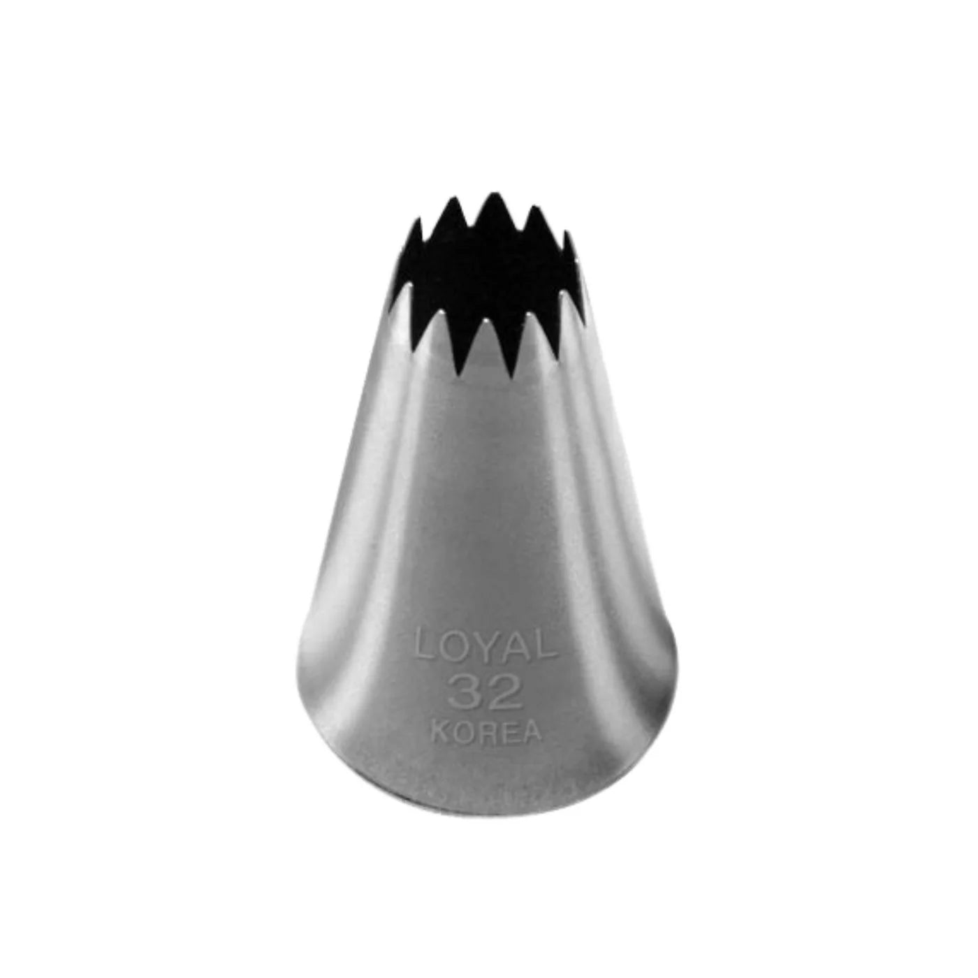 Large Stars, Shells & Borders Piping Tip #32 - Loyal Stainless Steel Open Star Decorating Tube