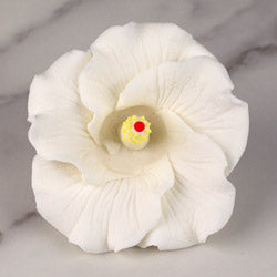 Hibiscus Gumpaste Flower Medium White