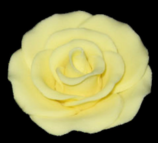 Gum Paste Rose  Large 2in  Blue  1-Count