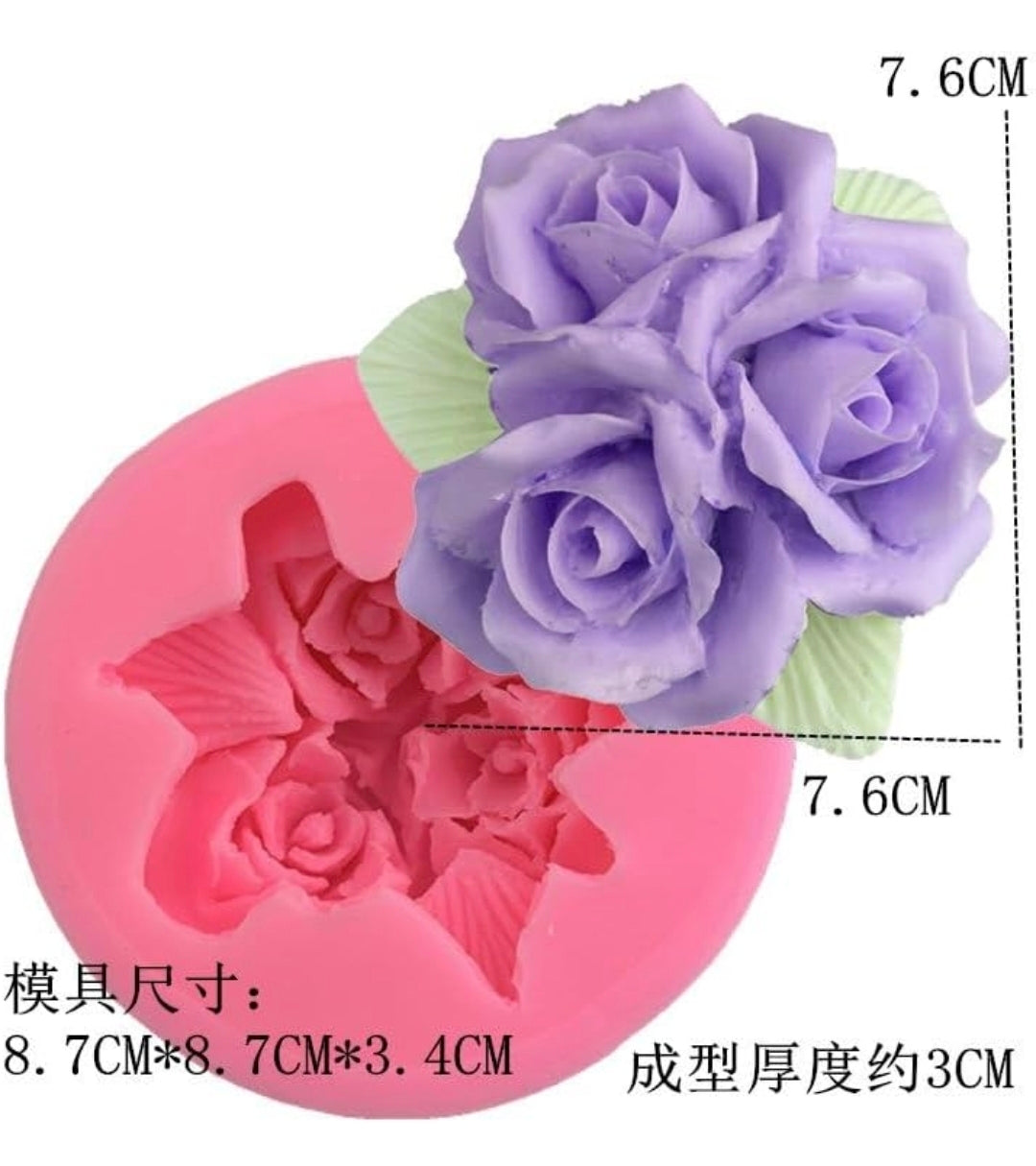 Large Rose Silicone Mold