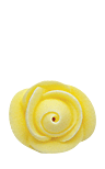 Yellow Mini Roses Icing Toppers 12 Count