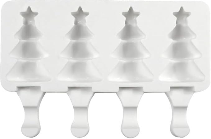 Christmas Tree Cakesicle Silicone Mold 4 Cavity
