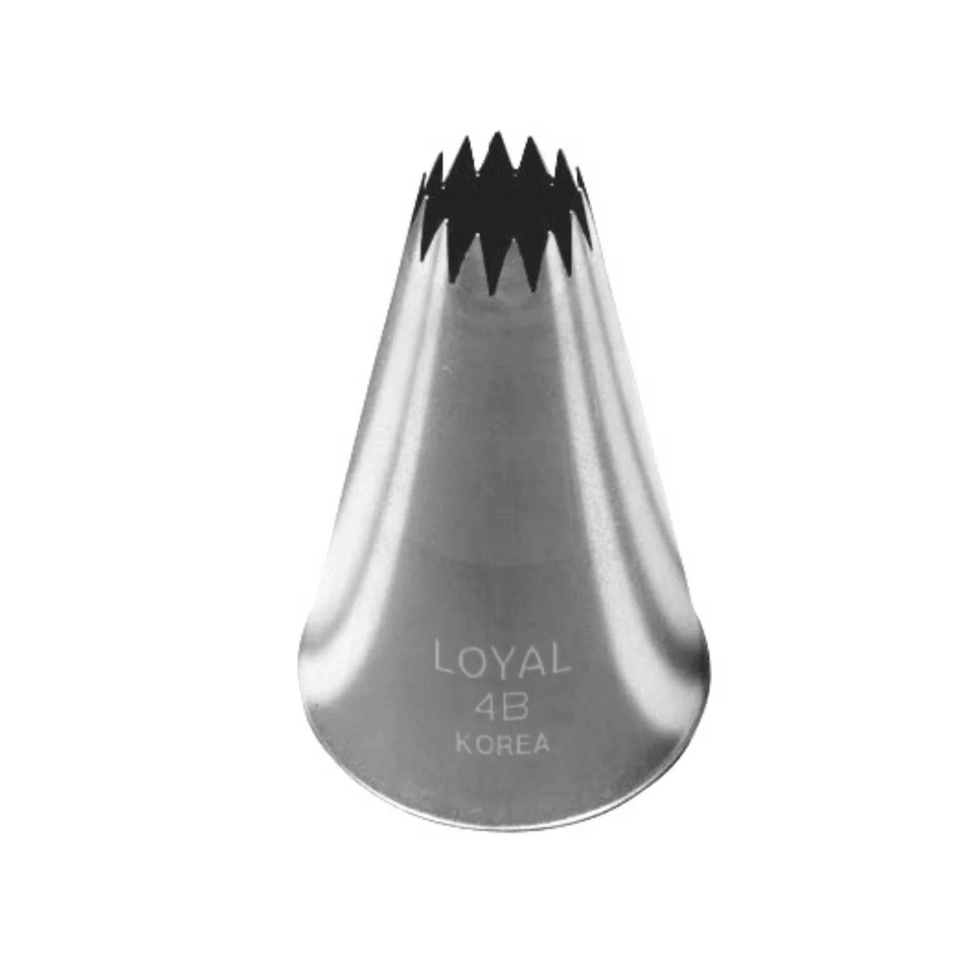 Rosettes, Stars & Shells Piping Tip #4B - Loyal Stainless Steel Open Star Decorating Tube