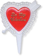 Be My Valentine Heart Cupcake Pics 12 Count