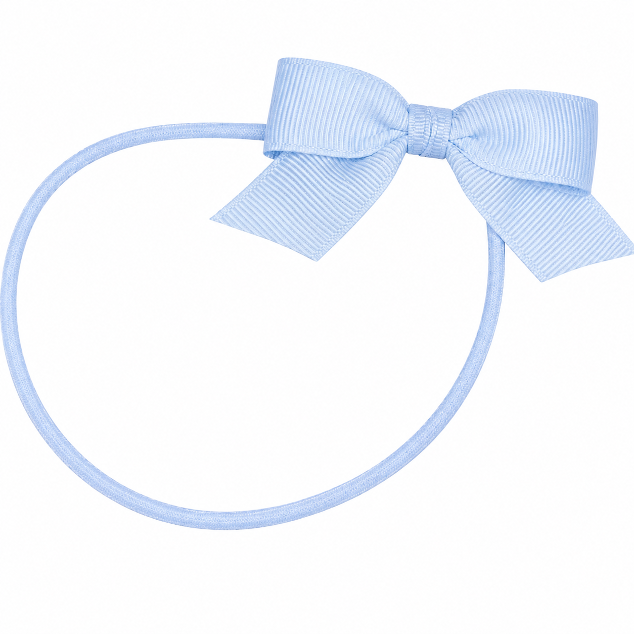 Blue Bow 13in Ribbon Elastic Closures - Pack of 10