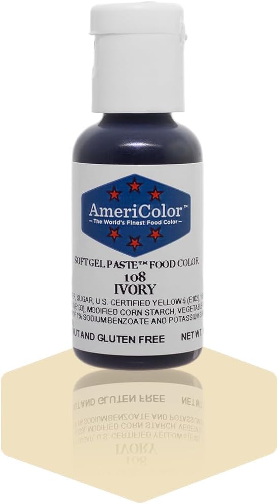 Americolor Soft Gel Paste Food Coloring .75 Super Ivory