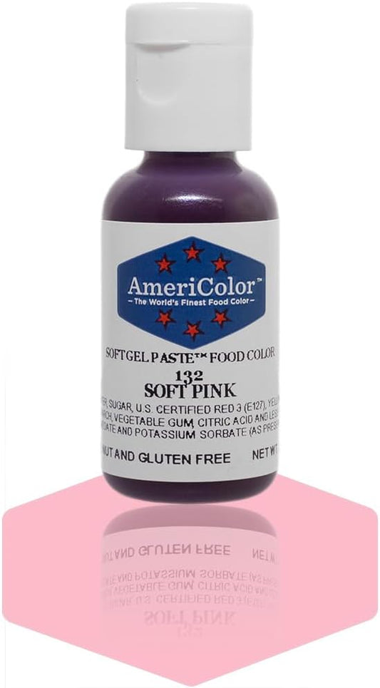 Americolor Soft Gel Paste Food Coloring .75 Soft Pink