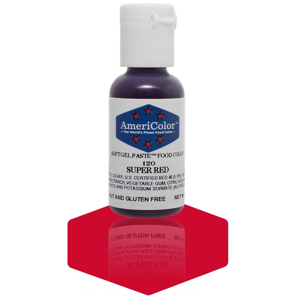 Americolor Soft Gel Paste Food Coloring .75 Super Red