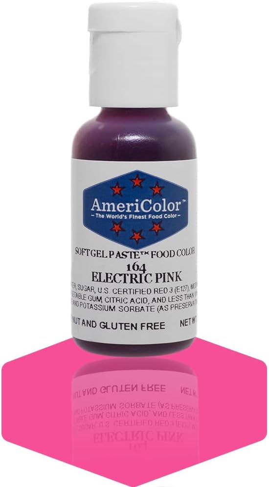 Americolor Soft Gel Paste Food Coloring .75 Electric Pink