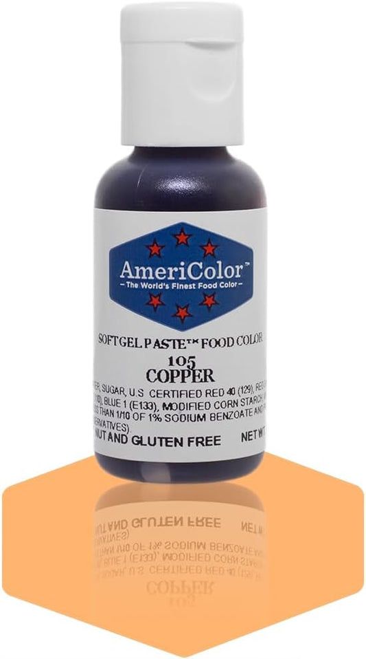 Americolor Soft Gel Paste Food Coloring .75 Copper