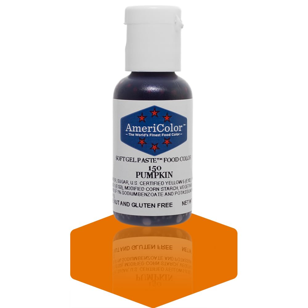 Americolor Soft Gel Paste Food Coloring .75 Pumpkin