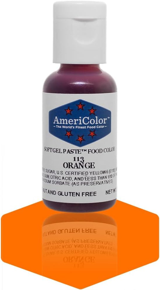 Americolor Soft Gel Paste Food Coloring .75 Orange