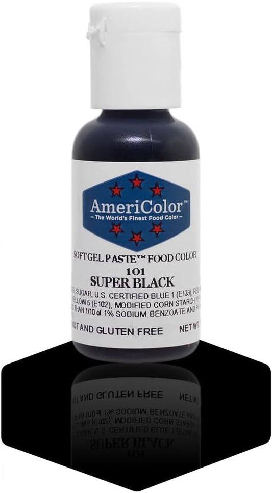 Americolor Soft Gel Paste Food Coloring .75 Super Black
