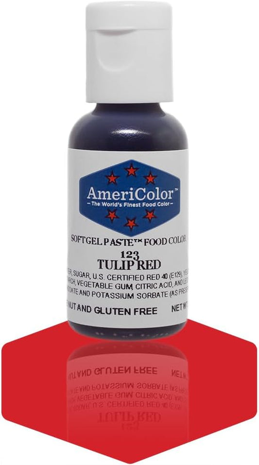 Americolor Soft Gel Paste Food Coloring .75 Tulip Red
