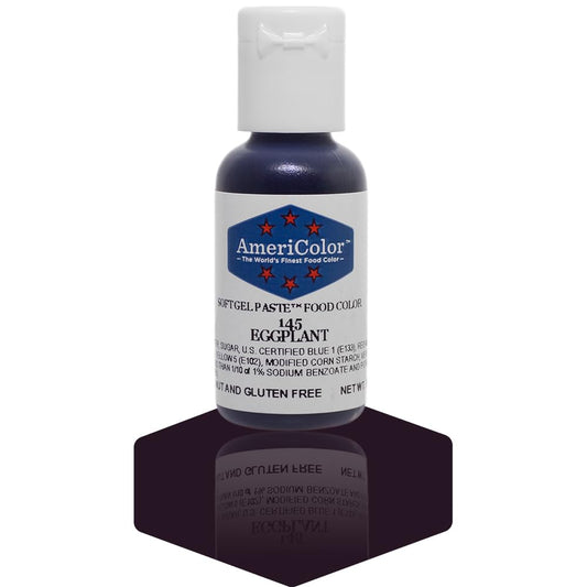 Americolor Soft Gel Paste Food Coloring .75 Eggplant