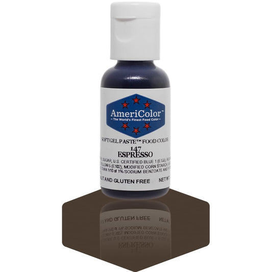Americolor Soft Gel Paste Food Coloring .75 Espresso
