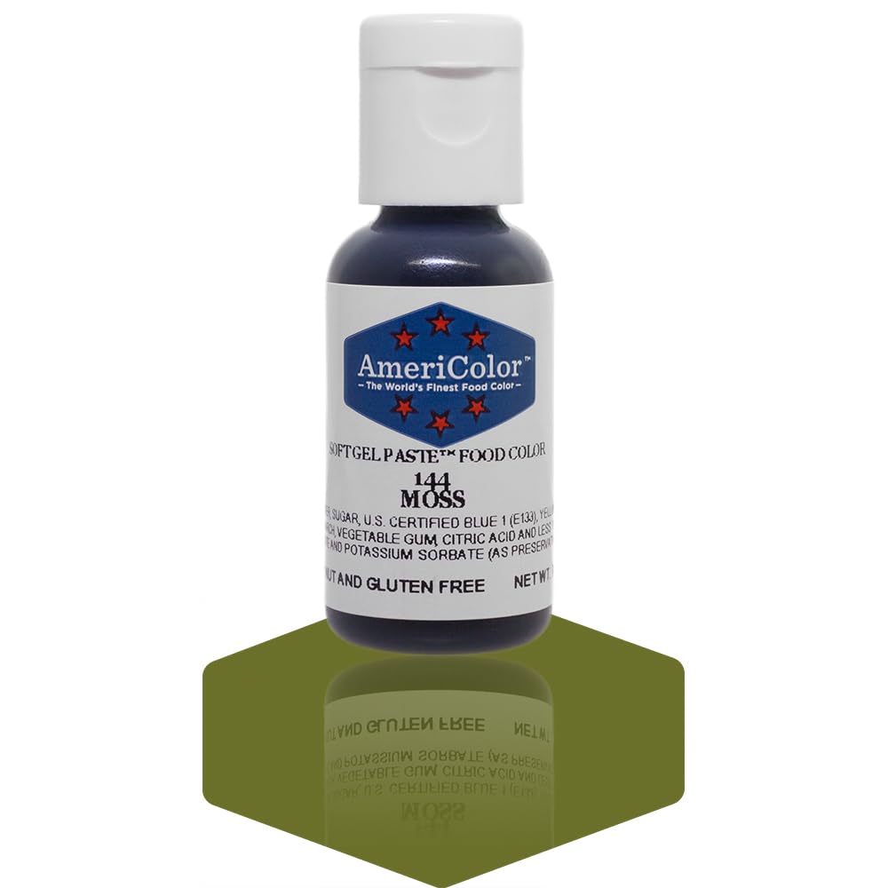 Americolor Soft Gel Paste Food Coloring .75 Moss