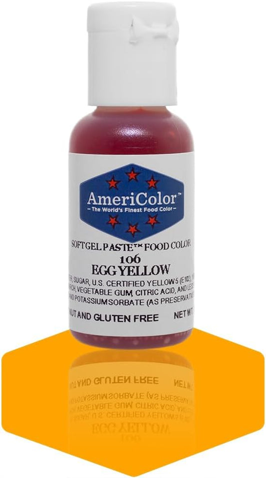 Americolor Soft Gel Paste Food Coloring .75 Egg Yellow