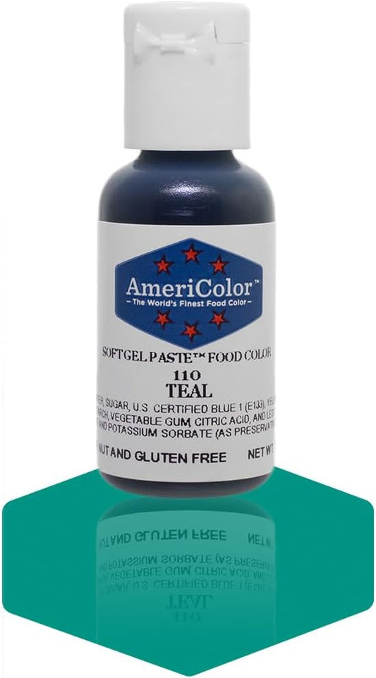 Americolor Soft Gel Paste Food Coloring .75 Teal