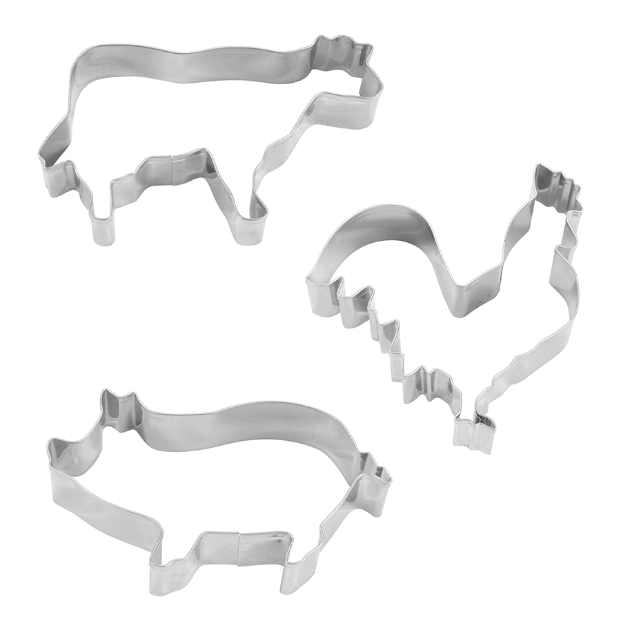 Farm 3pc Cookie Cutter Set