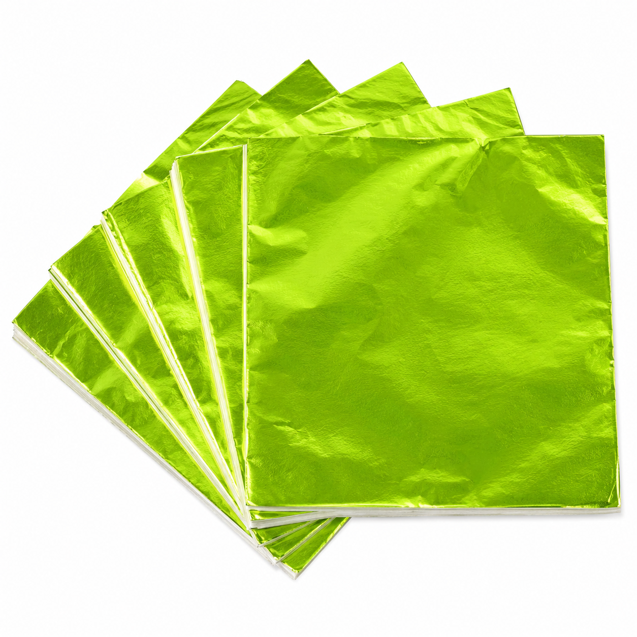 Chartreuse Candy Wrappers 4x4 in – Chocolate Foils, 125 Count