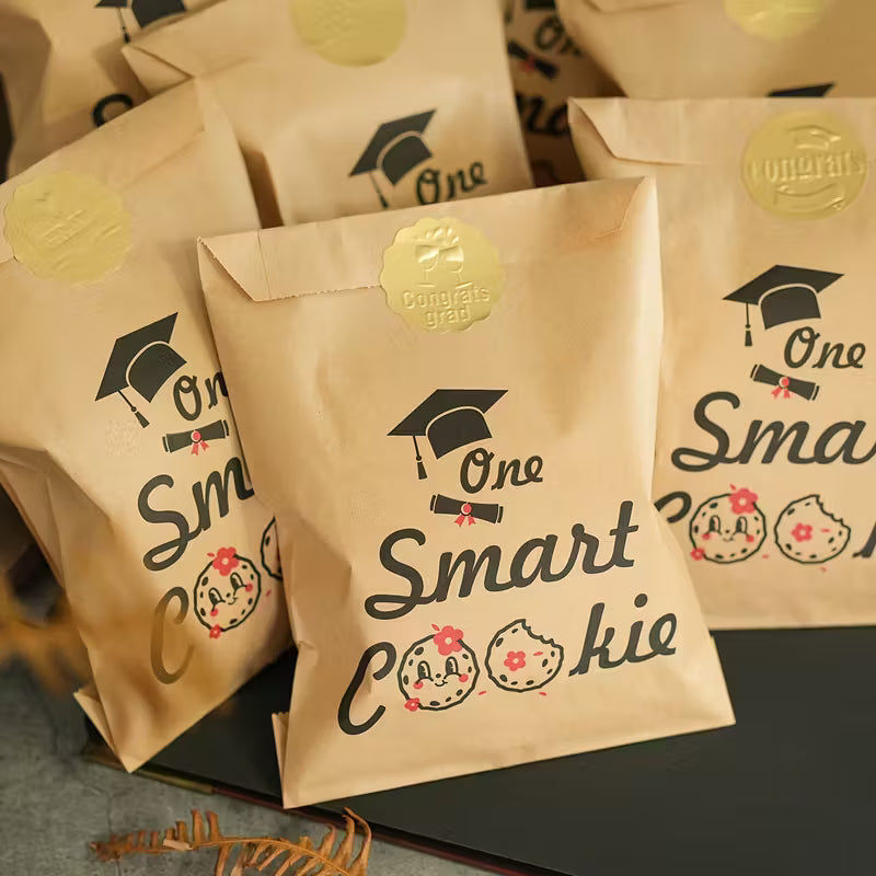 Graduation One Smart Cookie Bags With Stickers 6 Count