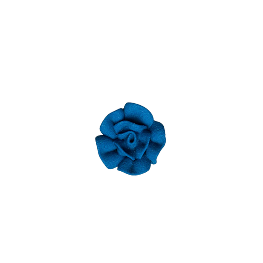 Royal Blue Mini Icing Roses – 1/2" Edible Cake & Cupcake Decorations, 8 Count