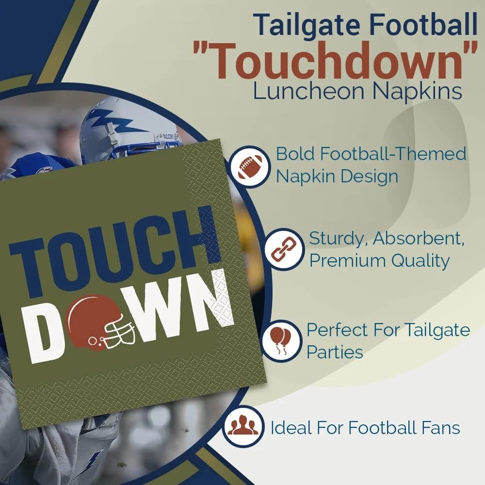 Football Touchdown Napkins