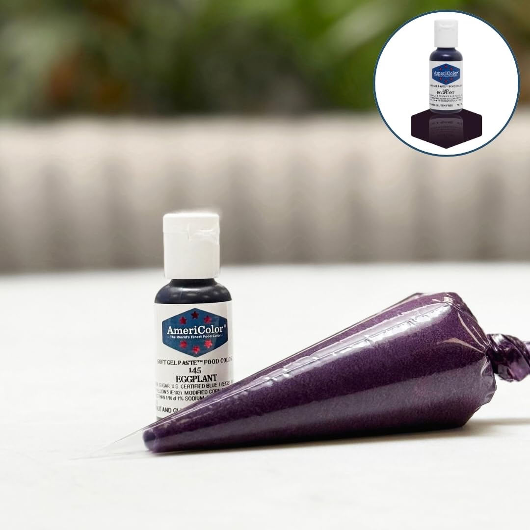 Americolor Soft Gel Paste Food Coloring .75 Eggplant